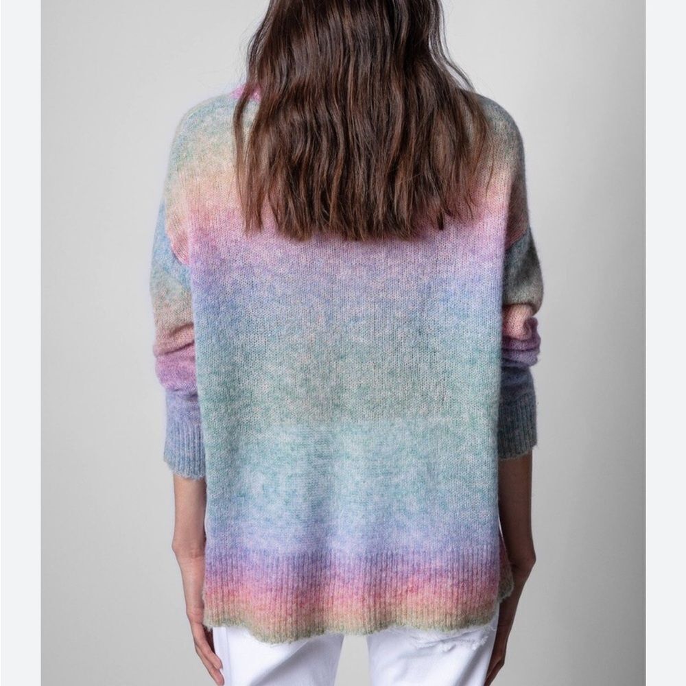 Zadig & Voltaire Multicolored Sunday Sweater Top Size XS $478 NWOT - Picture 2 of 11